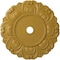 Ekena Millwork Angel Ceiling Medallion (Canopies up to 15 3/4"), 32 1/4"OD x 3 5/8"ID x 1 1/8"P, Iridescent Gold CM32ANIGS - alternate 1